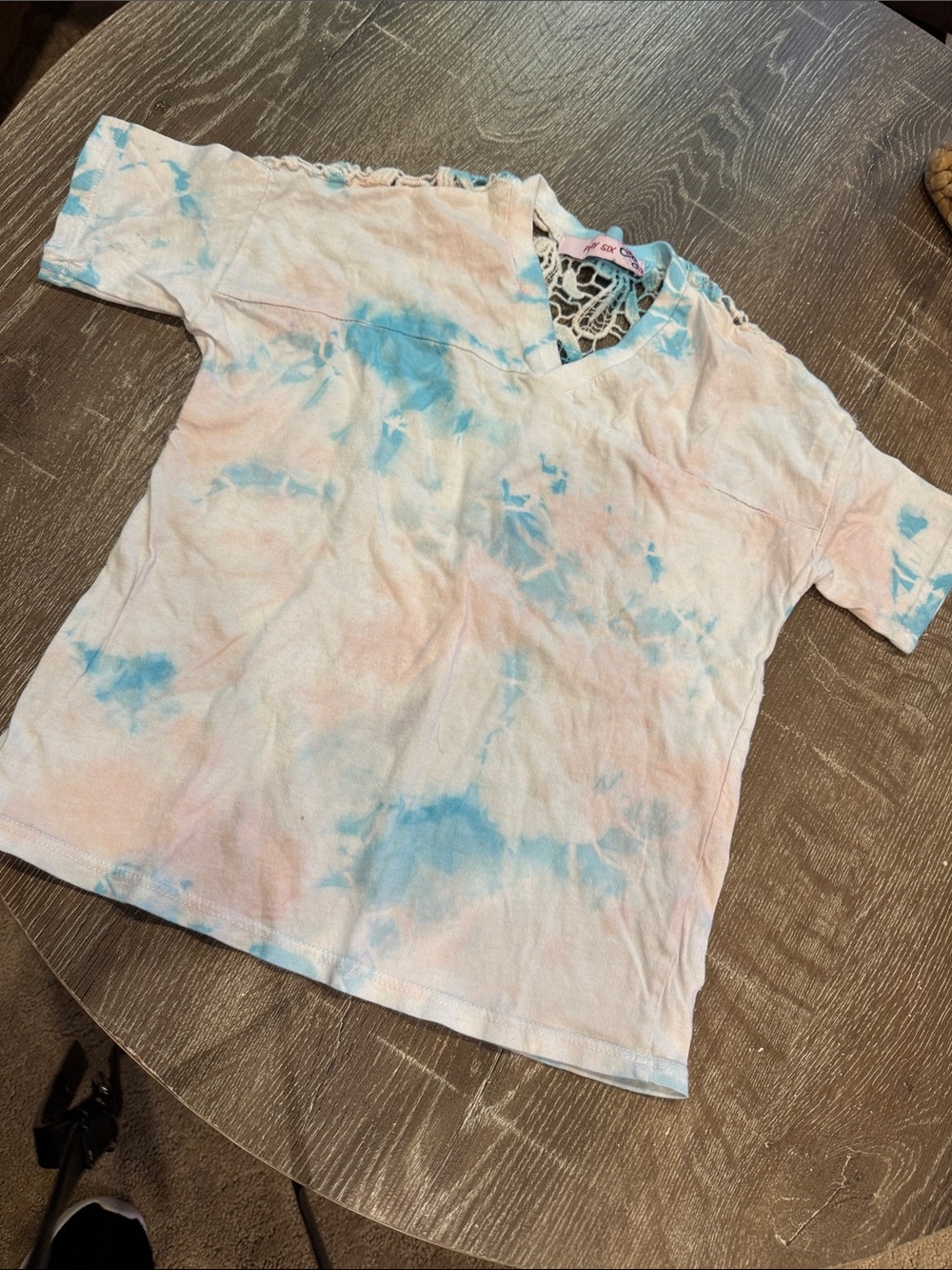 Kids Tie-Dye Short Sleeve Tee - Pink & Blue